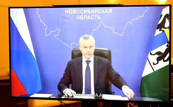 Президент Владимир Путин провел встречус губернатором Новосибирской области Андреем Травниковым